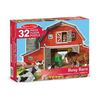 Busy Barn Yard Shaped Floor Puzzle - 32 Pieces