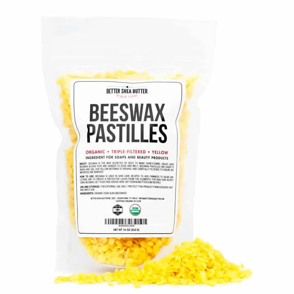 Organic Beeswax Pastilles  16 oz