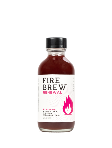 Fire Brew - Renewal Hibiscus, ACV Fire Cider Tonic, 2oz