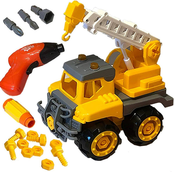 Kids Build & Play Take Apart Crane Truck Toy