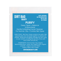 Exfoliating Vegan Facial Cleanser Purify Single use
