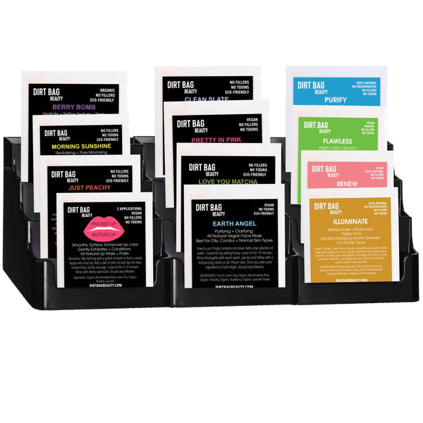 Facial Masks & Exfoliating Cleansers w/Recycled Display
