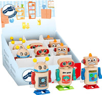 Small Foot Wind-Up Robots 12 unit Display