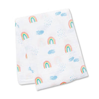 Muslin Swaddle - Rainbow Sky