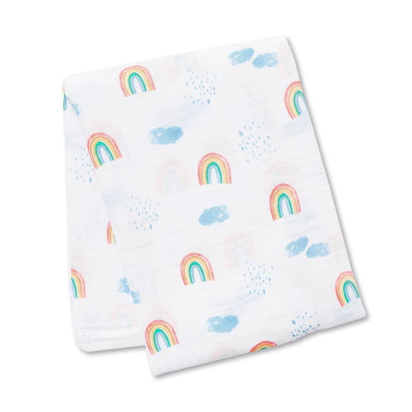 Muslin Swaddle - Rainbow Sky