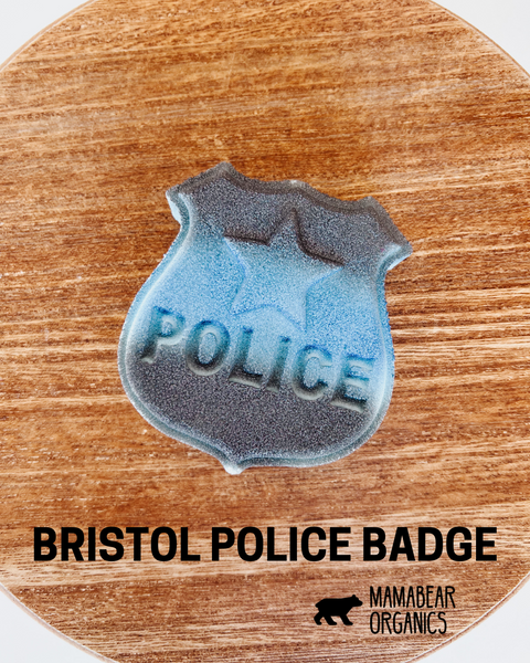 Police Badge Bubble Bath Bomb