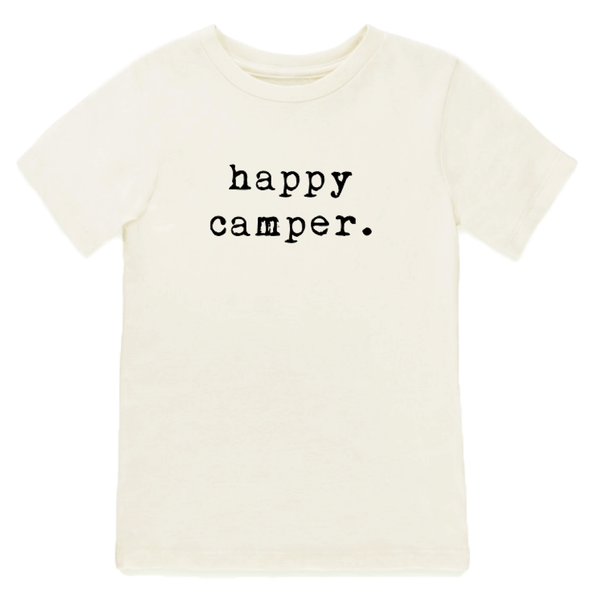 Happy Camper - Short Sleeve Tee - Black