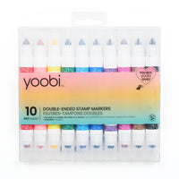 Yoobi Marker 10pk Double Ended Stamp Multicolor
