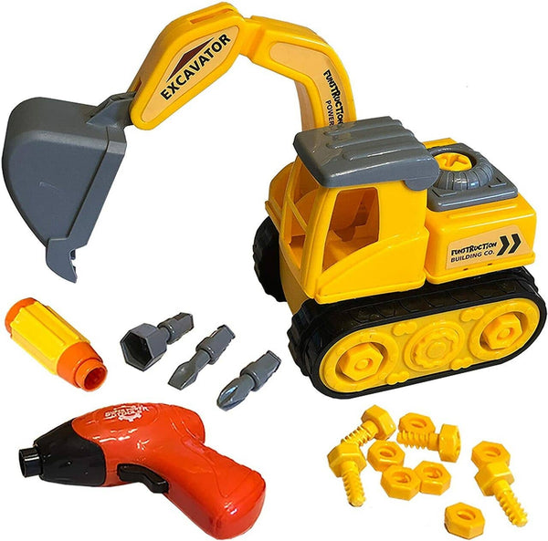 Kids Build & Play Take Apart Excavator Toy