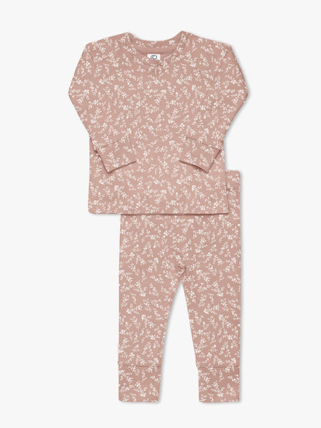 Long Sleeve Jammies - Lane Floral / Blush