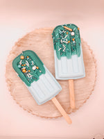Popsicle Bubble Bath Bomb- Blue + Gold